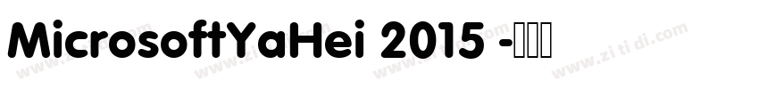 MicrosoftYaHei 2015 字体转换
